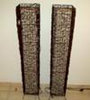 2 Tall Free standing wicker lights